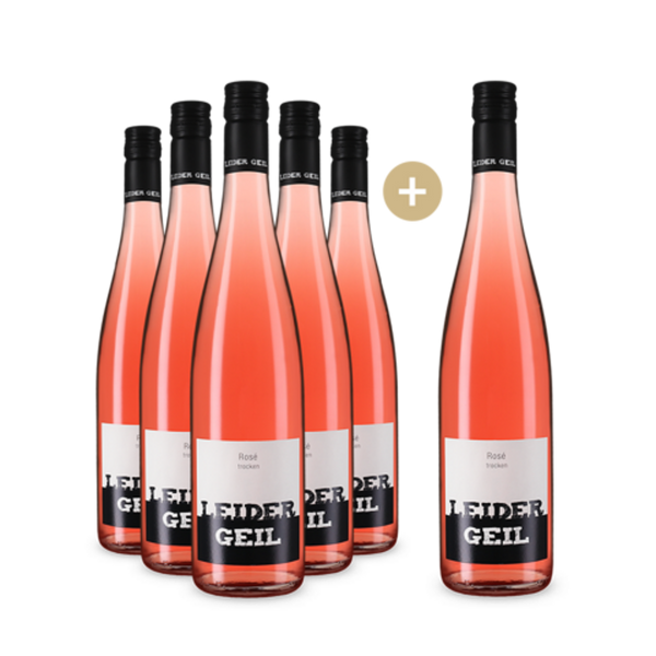 Offre 5+1 bouteilles LEIDER GEIL Rosé sec 2023