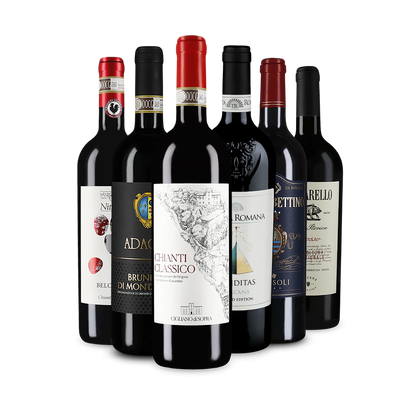 Wine in Black assortiment Best of Toskana