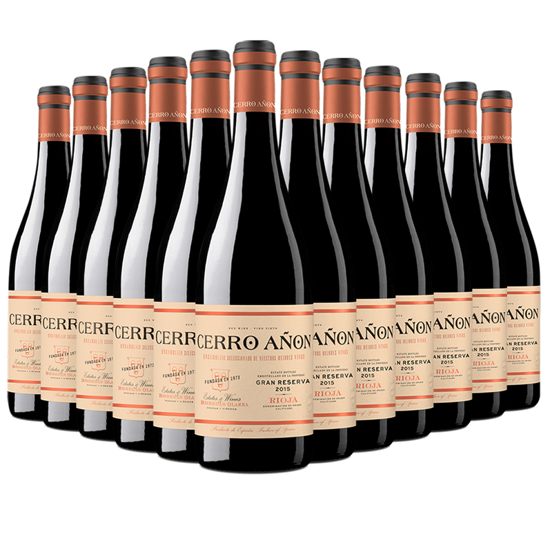 12 bouteilles de Cerro Añón Gran Reserva Rioja 2015
