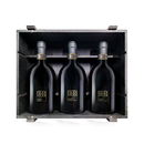 Offre 3 bouteilles : dégustation verticale Feudi Studi Rosamilia Taurasi 2014-2016-2018 + caisse bois d’origine