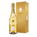 Champagne Cristal Brut 2016 dans son emballage cadeau