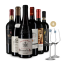 Offre 6 bouteilles : vins des jours de fêtes + 2 verres