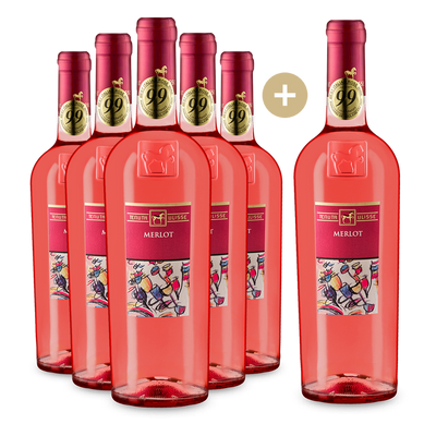 5+1 offerte : Merlot Rosato 2025