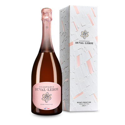 Rosé Prestige Premier Cru Brut dans son emballage cadeau